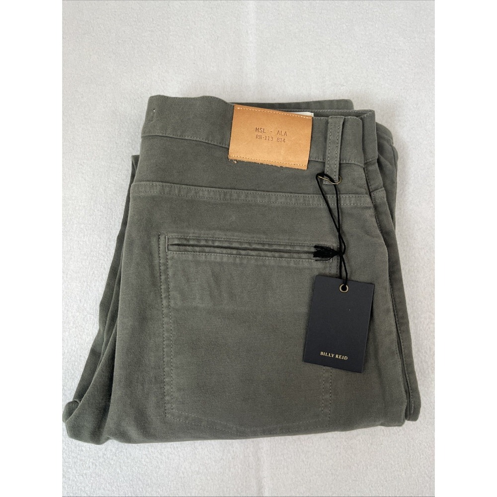 Billy Reid Gray Moleskin Slim Cut Pants Size 32x33 NWT $228